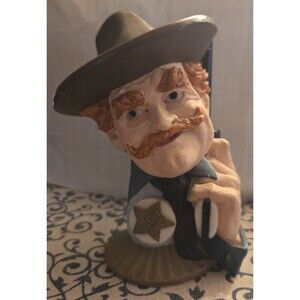 Vintage 1981 Red Skelton ( Sheriff Deadeye ) Sculpture 6 1/2”